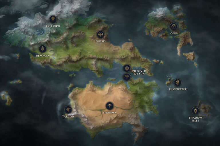Dünya inşası haritası, Runeterra